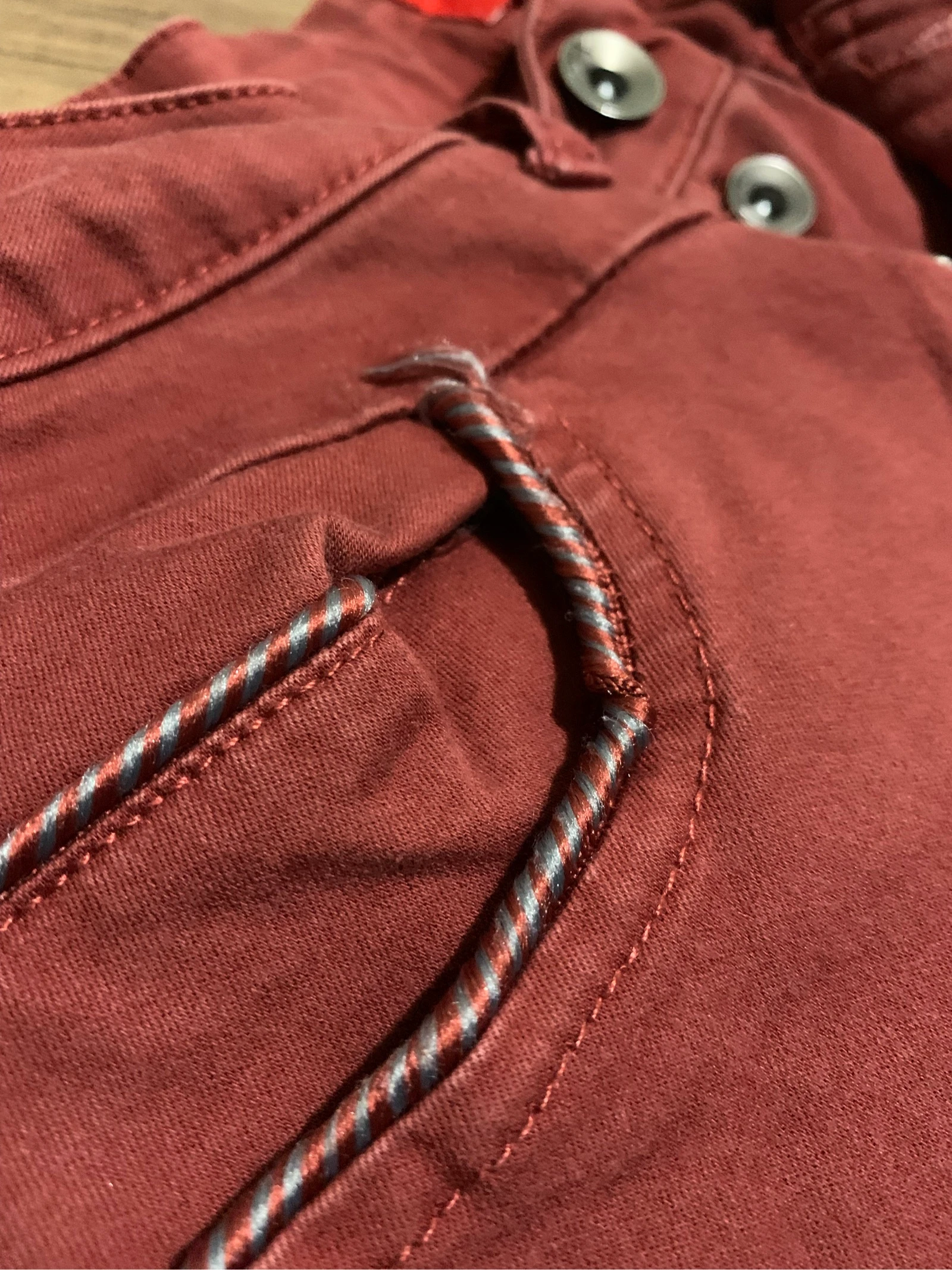 Bordeaux kleurige broek Miss Captain 40 – photo 3